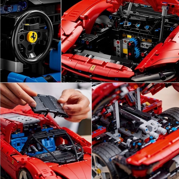 Sold LEGO Technic Ferrari Daytona SP3 42143, Race Car Model Building Kit, - Picture 2 of 11